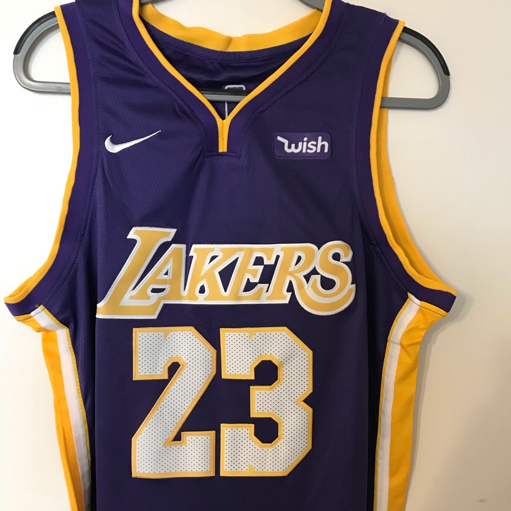 Lebron James Nike Swingman Jersey purple/gold S